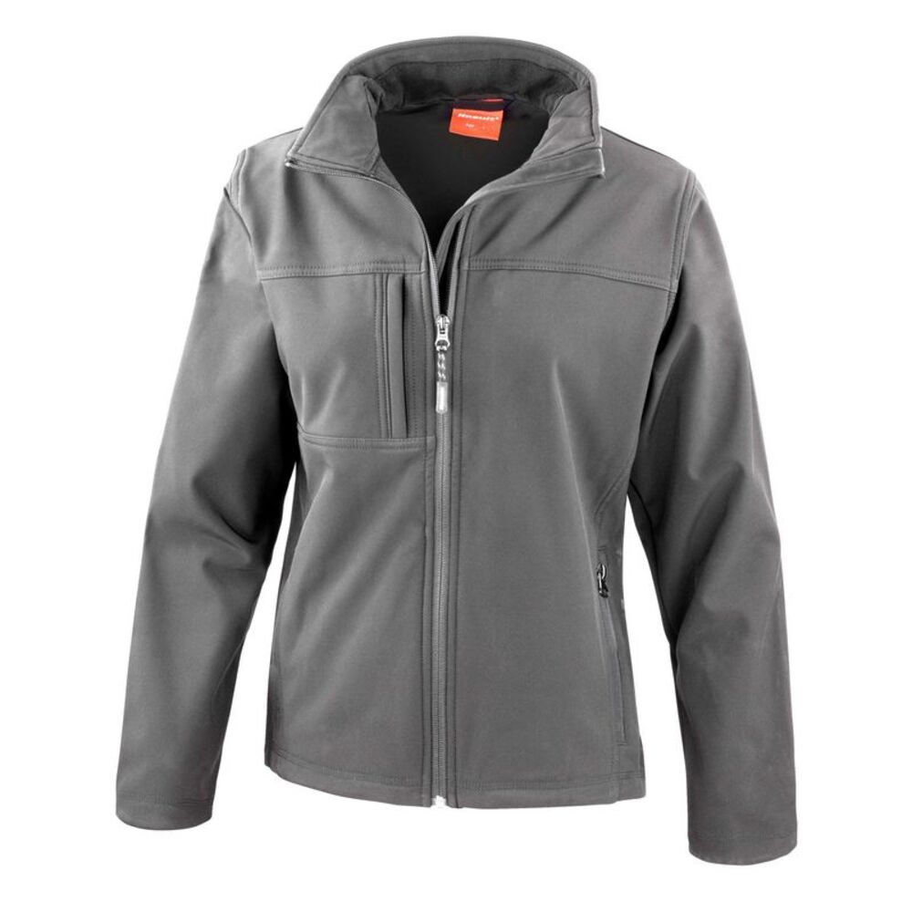 Result Womens/Ladies Classic Softshell Soft Shell Jacket / Gray